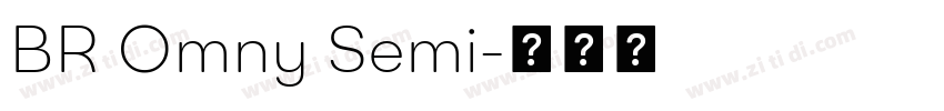 BR Omny Semi字体转换